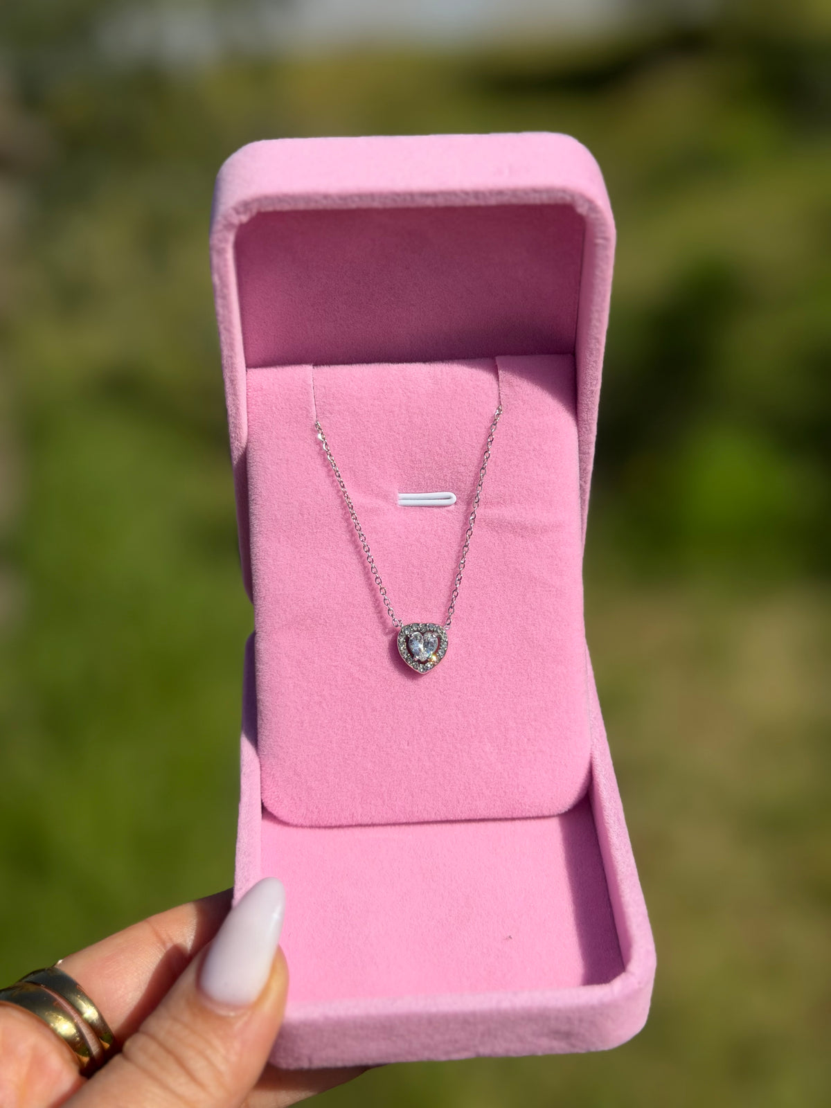 Collier cœur glacé