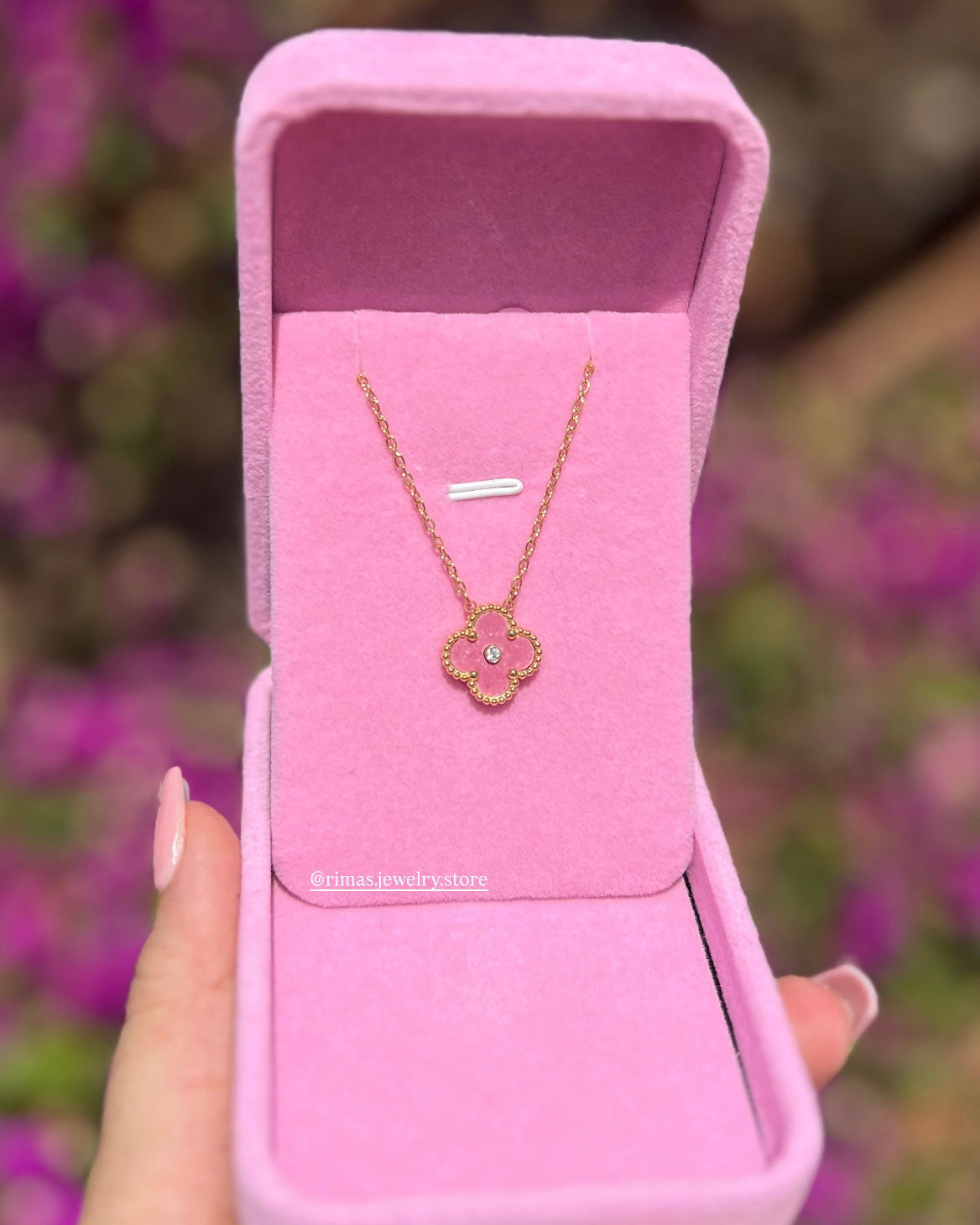 Collier Pink Flower