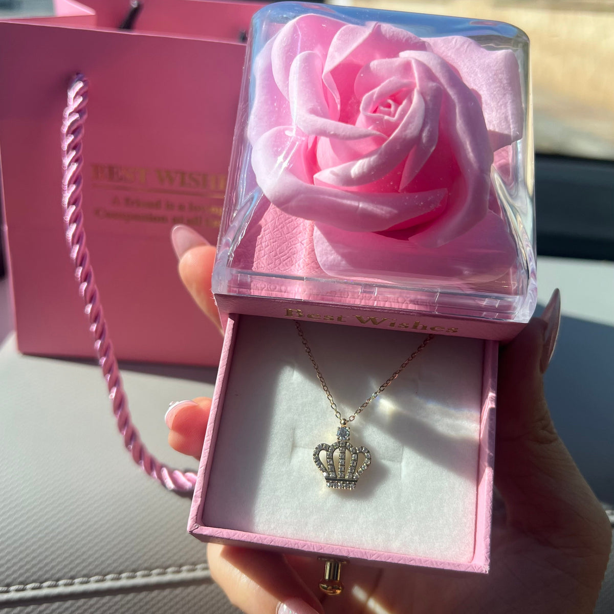 Boite bijoux à fleur éternelle