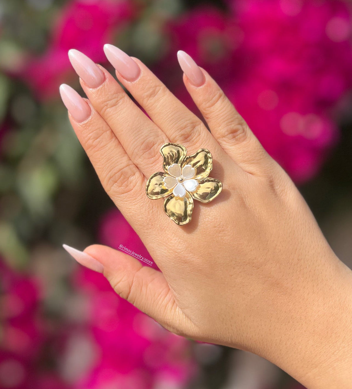 Bague Bloom Nacrée