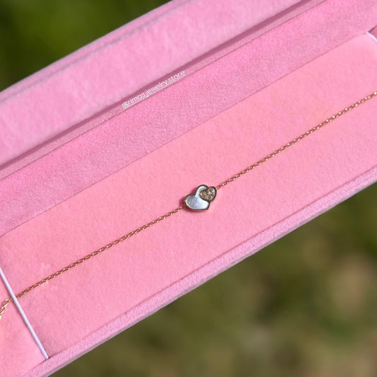 Gourmette-double-coeur-cadeau-bijou
