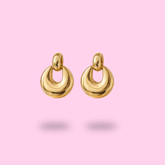 boucles d'oreilles creoles_dorees pendantes arrondies cadeau femme