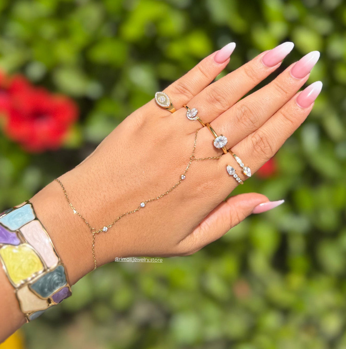 bracelet-stack-ring-stack-handchain-femme-bijoux-accessoire-maroc-cadeau