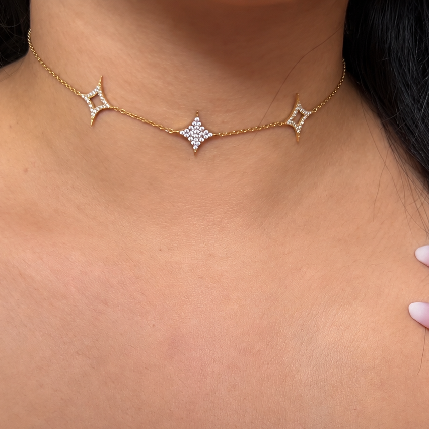 collier-choker-femme-dore-acier-inoxydable-etoile-pierres-brillantes-sparkle