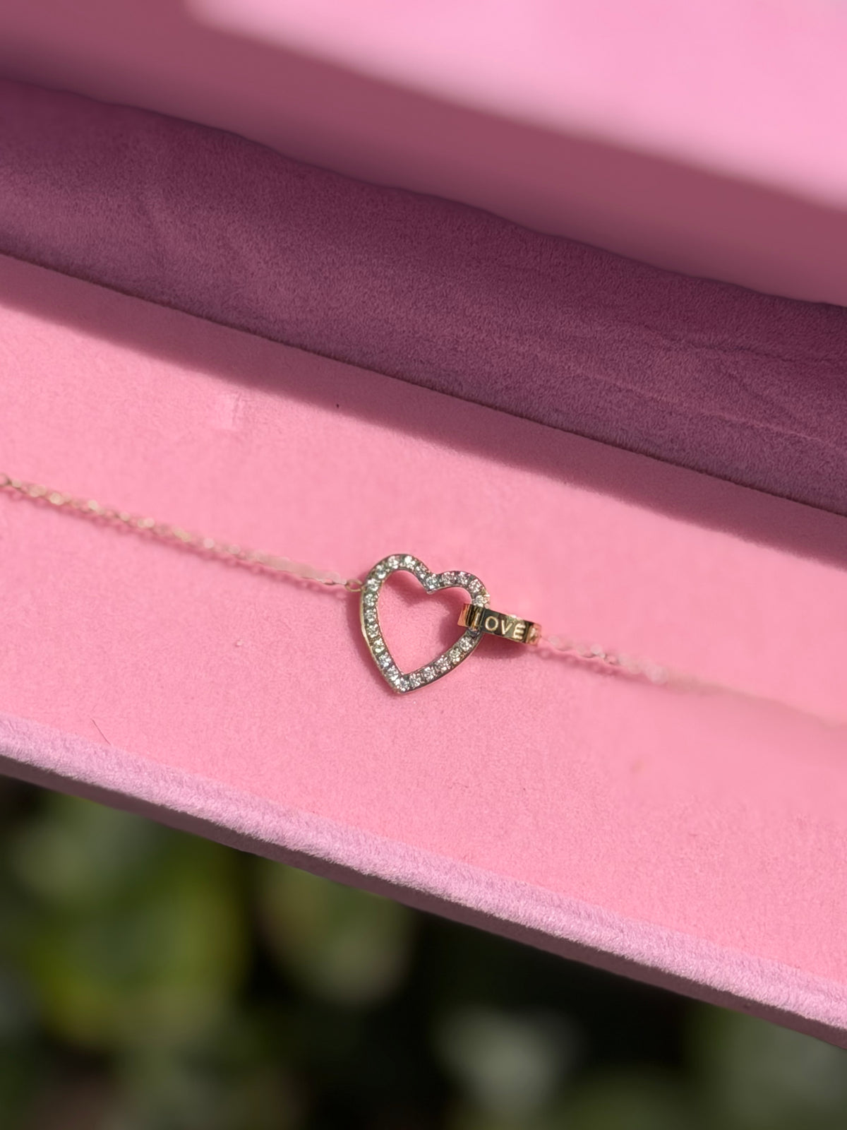 gourmette-coeur-motif-acier-inoxydable
